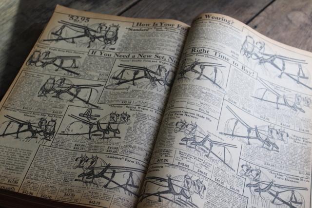 photo of 1920s vintage Sears catalog, big book illustrated engravings farm, family, home #4