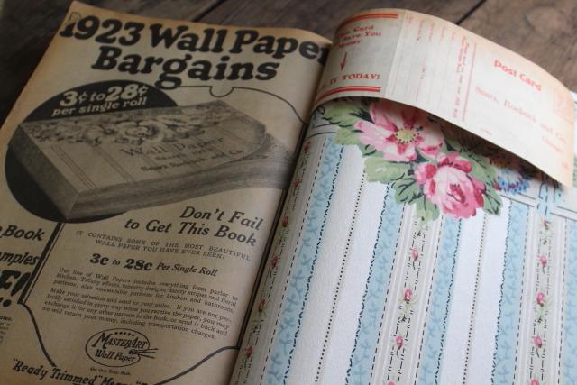 photo of 1920s vintage Sears catalog, big book illustrated engravings farm, family, home #6