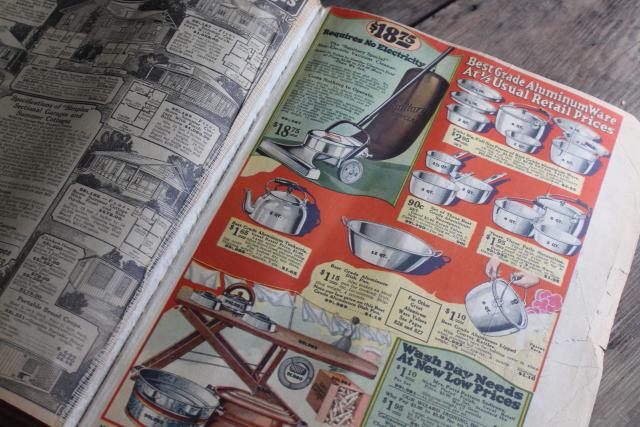 photo of 1920s vintage Sears catalog, big book illustrated engravings farm, family, home #9