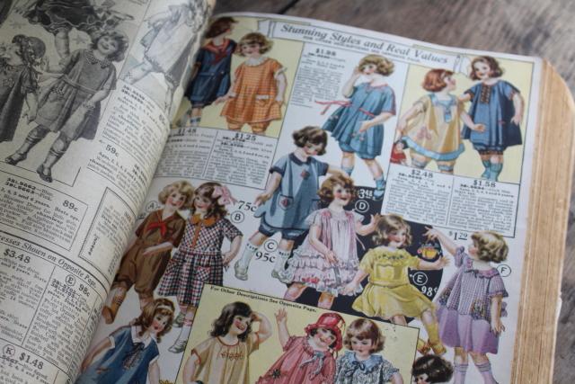 photo of 1920s vintage Sears catalog, big book illustrated engravings farm, family, home #11