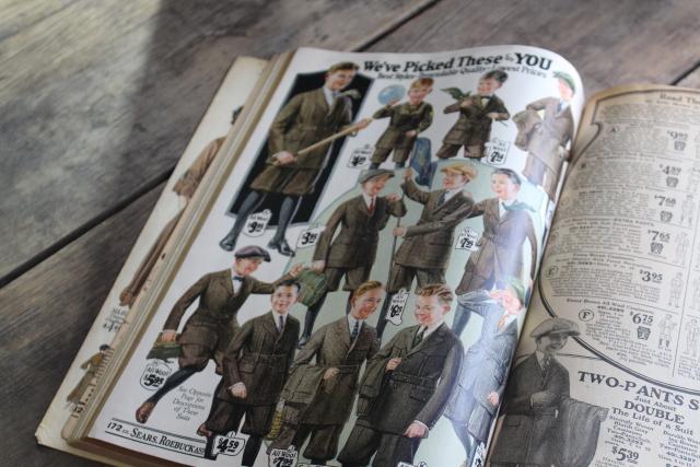 photo of 1920s vintage Sears catalog, big book illustrated engravings farm, family, home #17