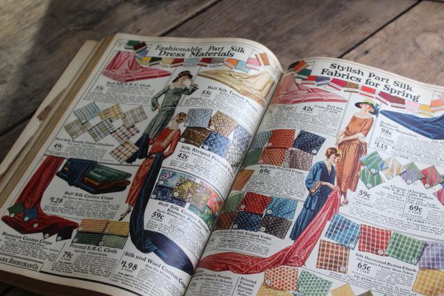 photo of 1920s vintage Sears catalog, big book illustrated engravings farm, family, home #20