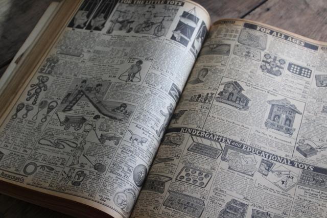 photo of 1920s vintage Sears catalog, big book illustrated engravings farm, family, home #25