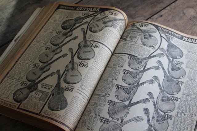 photo of 1920s vintage Sears catalog, big book illustrated engravings farm, family, home #26