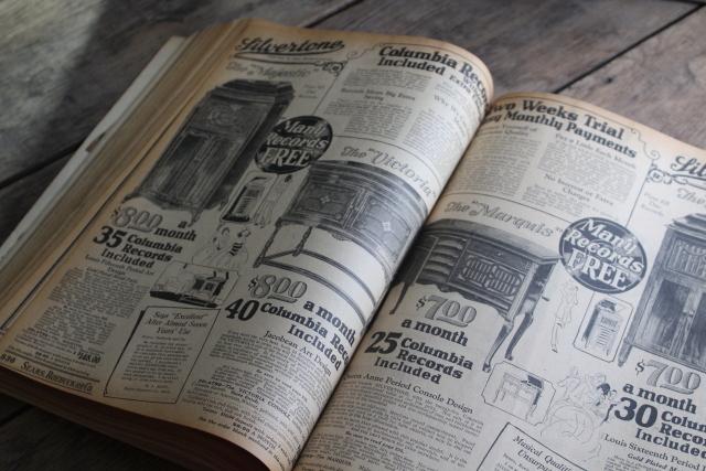 photo of 1920s vintage Sears catalog, big book illustrated engravings farm, family, home #27