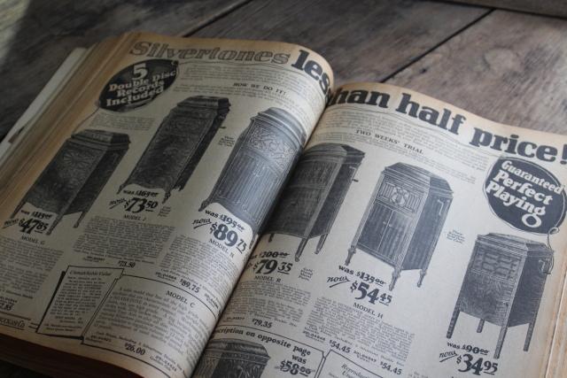 photo of 1920s vintage Sears catalog, big book illustrated engravings farm, family, home #28