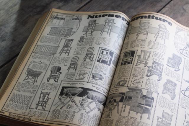 photo of 1920s vintage Sears catalog, big book illustrated engravings farm, family, home #33