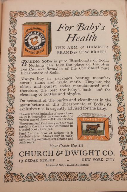 photo of 1920s vintage booklet baby care & health w/ great old ad graphics & artwork, lots of babies #4