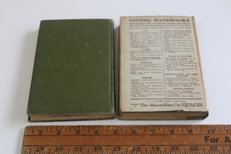 photo of 1920s vintage books Camping, Camp Cookery cook book, cute rustic decor for lodge or cabin  #9
