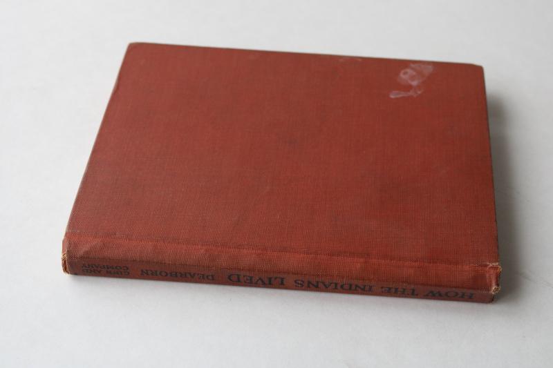 photo of 1920s vintage children's book How Indians Lived school early reader w/ illustrations #7