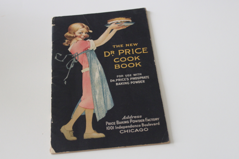 photo of 1920s vintage cookbook, Dr Price's Royal Baking Powder advertising, recipes booklet  #1