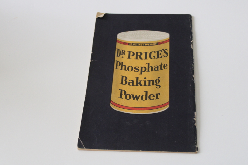 photo of 1920s vintage cookbook, Dr Price's Royal Baking Powder advertising, recipes booklet  #4