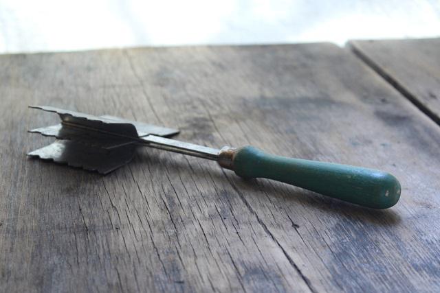 photo of 1920s vintage kitchen mallet, ice axe or meat tenderizer / cleaver, weird old tool #4