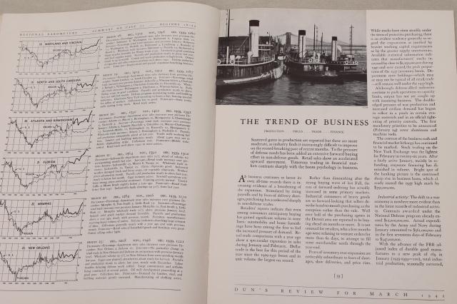 photo of 1930s 1940s Dun's Review magazine lot vintage Dun & Bradstreet business magazines #4