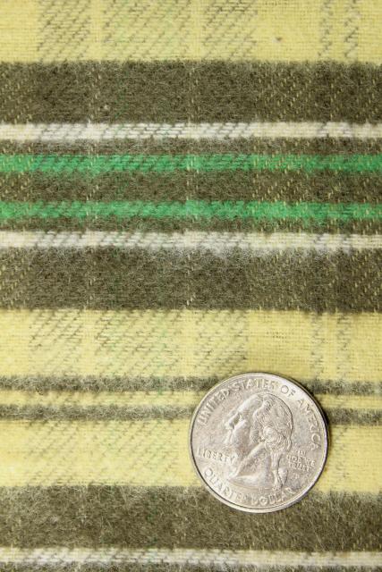 photo of 1930s 40s vintage shirting, plaid work shirt twill & heavy cotton flannel #2