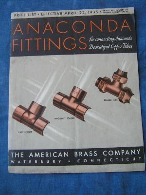 photo of 1930s copper fittings catalog #1