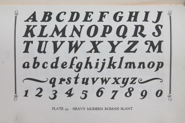 photo of 1930s deco vintage book 60 Alphabets, for typography lettering, artists & designers #7