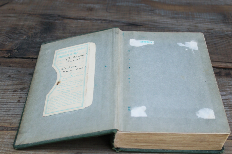 photo of 1930s edition The Indian How Book, traditional crafts, tool making, outdoor life skills  #2