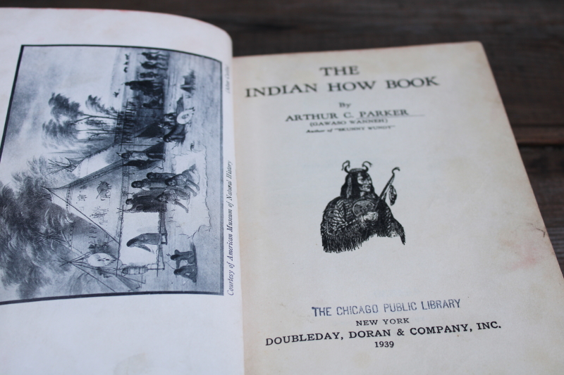 photo of 1930s edition The Indian How Book, traditional crafts, tool making, outdoor life skills  #3