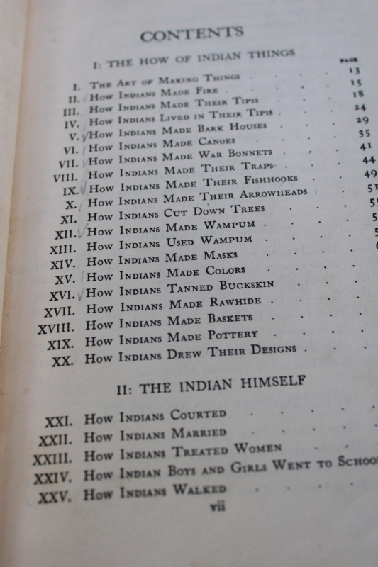 photo of 1930s edition The Indian How Book, traditional crafts, tool making, outdoor life skills  #4