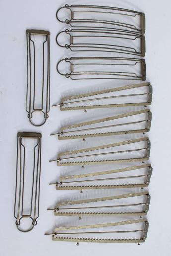 photo of 1930s flapper bob perm hair curlers, water waver clip rods for permanent wave hair #1