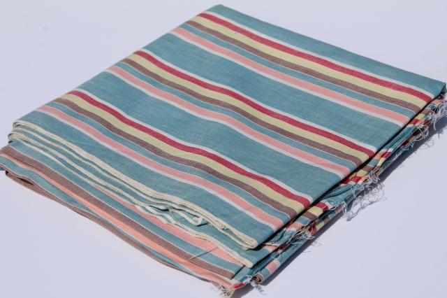 photo of 1930s or 40s vintage fabric, candy striped cotton shirting, dapper dress shirt material #3