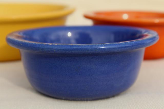 photo of 1930s or 40s vintage kitchen bowls in fiesta colors, old California pottery? #4
