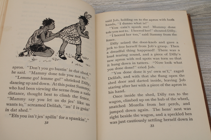 photo of 1930s school edition reader Black Americana The Pickaninny Twins book by Lucy Fitch Perkins  #5