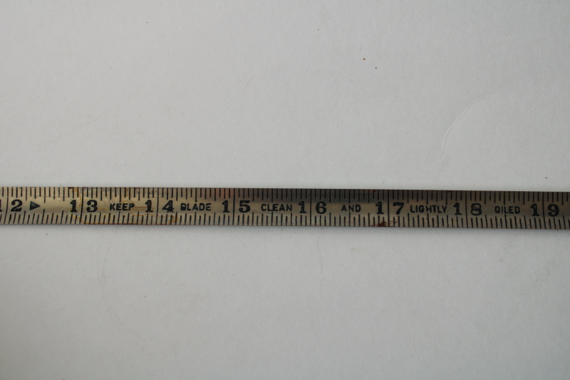 photo of 1930s vintage Germany Peerless stainless steel tape measure, 6 ft industrial machine age tool  #6
