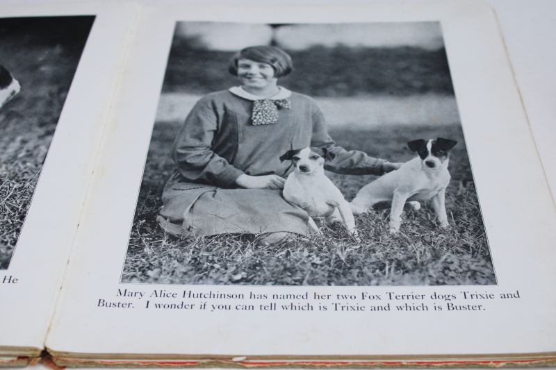 photo of 1930s vintage Just Dogs picture book, large black & white photos art photography #9