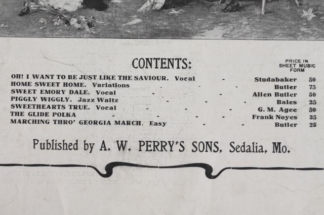 photo of 1930s vintage Perry's Musical magazines,sheet music for popular songs, dance tunes #3