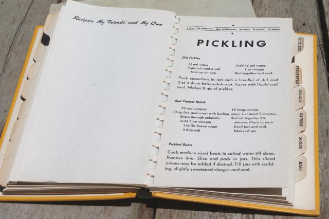 photo of 1930s vintage blank book for recipes & clippings, deco Kitchen Scrapbook cook book #5