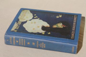 catalog photo of 1930s vintage book w/ color plates, A Little Princess, Frances Hodgson Burnett