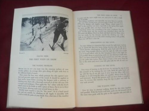 photo of 1930s vintage guide book on cross country & downhill skiing w/photos #1