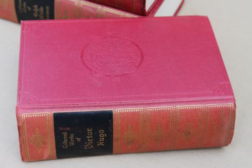 photo of 1930s vintage library of the classics, hard bound books of collected great works #11