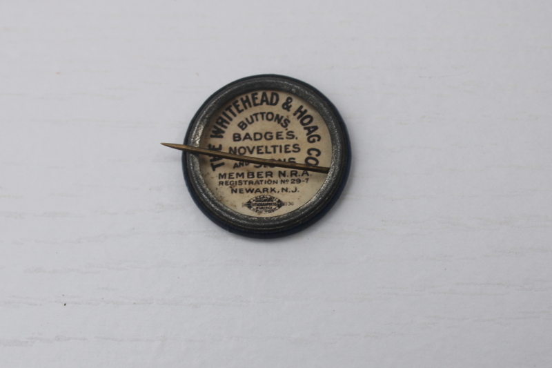 photo of 1930s vintage metal pin back button Federal Housing Administration Better Housing Program  #3