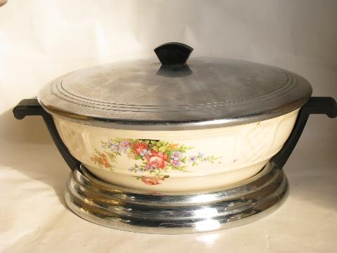 photo of 1930s vintage pottery bowl & deco stand w/ seal from Good Housekeeping #1