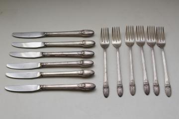 catalog photo of 1930s vintage silverplate flatware, First Love International Silver 1847 Rogers