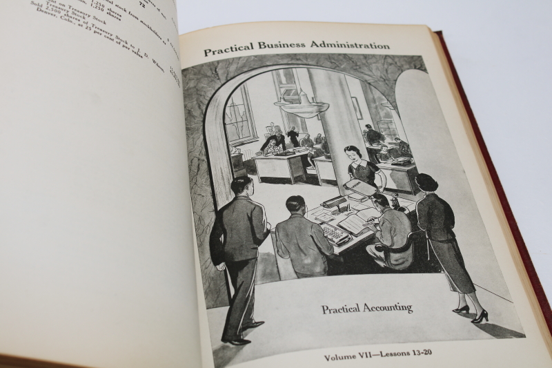 photo of 1930s vintage textbook Practical Business Administration, complete course in accounting, executive management #8