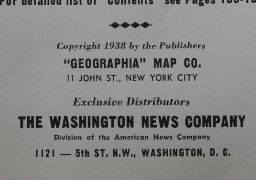 photo of 1930s vintage travel guide book to Washington DC, landmarks, maps & photos 1938 #9
