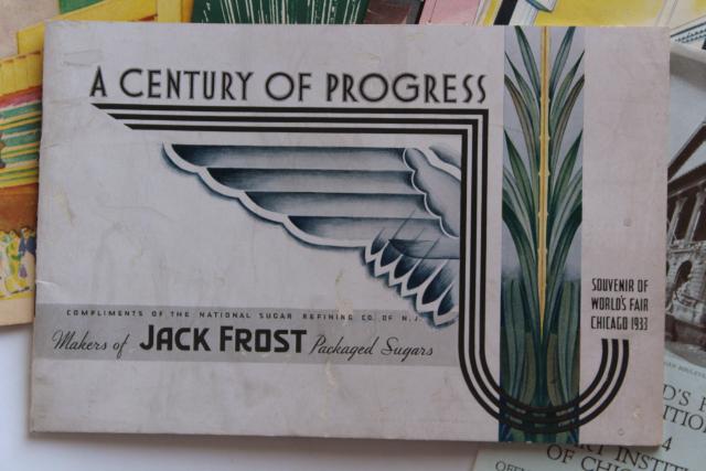 photo of 1933 1934 Century of Progress Chicago World's Fair paper ephemera, brochures #6