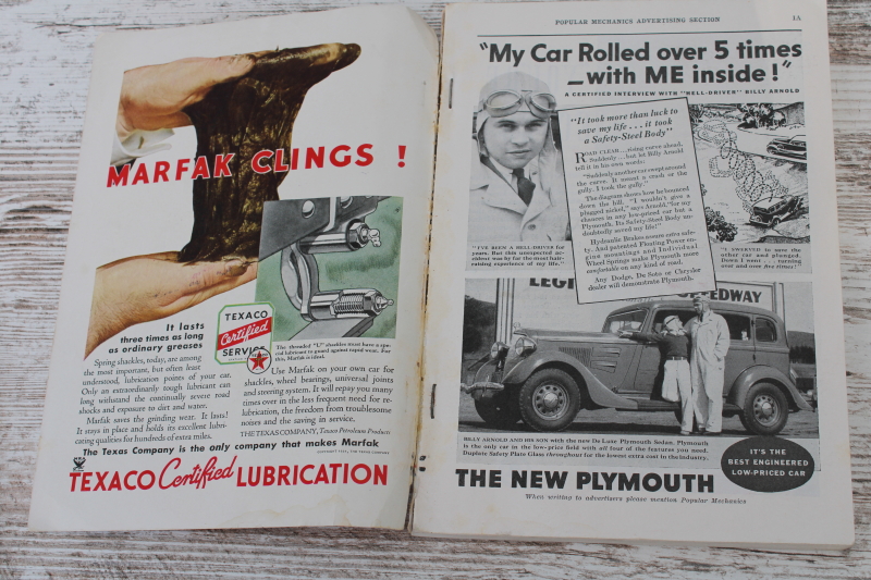 photo of 1934 vintage Popular Mechanics magazine w/ special section New York World's Fair  #4