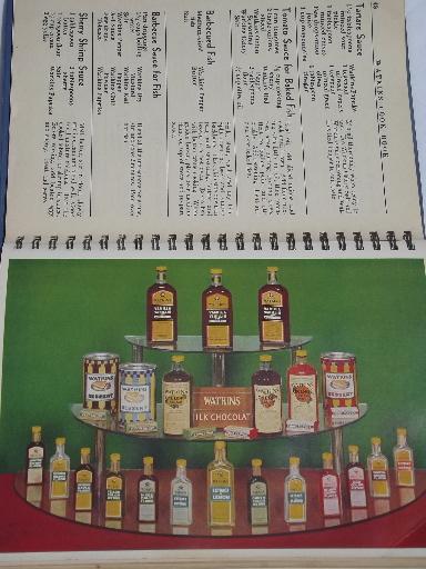 photo of 1938 Watkins Cook Book, depression vintage recipes, old advertising #5