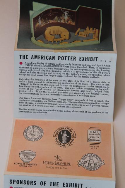 photo of 1939 1940 New York World's Fair paper ephemera, brochures, Futurama booklet etc. #2