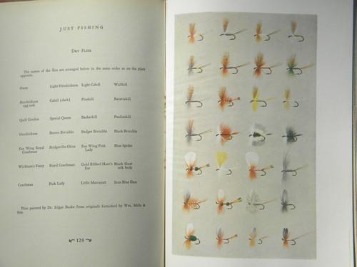 photo of 1940s 1st edition signed Just Fishing/Bergman full color plates of fish #3