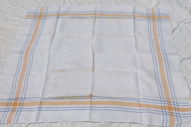 photo of 1940s, 50s, 60s vintage kitchen tablecloths, retro plaids, plaid woven & print fabric #10