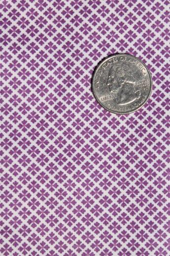 photo of 1940s 50s vintage print cotton fabric lot, 12 yards assorted shirting prints #2