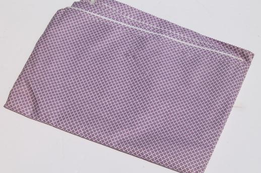 photo of 1940s 50s vintage print cotton fabric lot, 12 yards assorted shirting prints #3