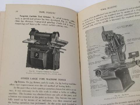 photo of 1940s illustrated technical books machinists tool design & making #2