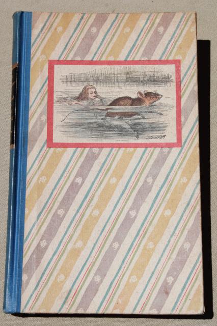 photo of 1940s vintage Alice in Wonderland special edition book color Tenniel illustrations #2